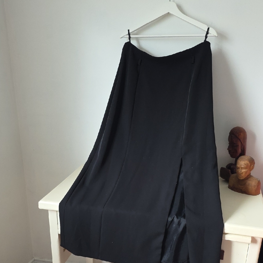 Olsen Chic Black Maxi Skirt for Women